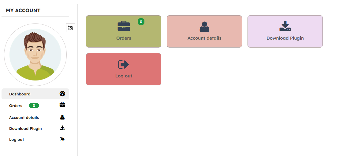 WooCommerce user avatar with webcam access