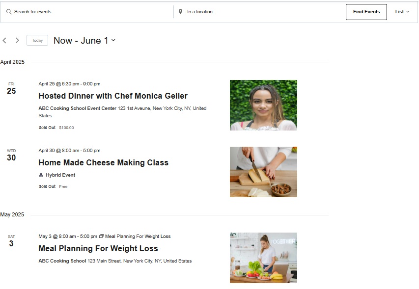 wp travel engine to events calender 
