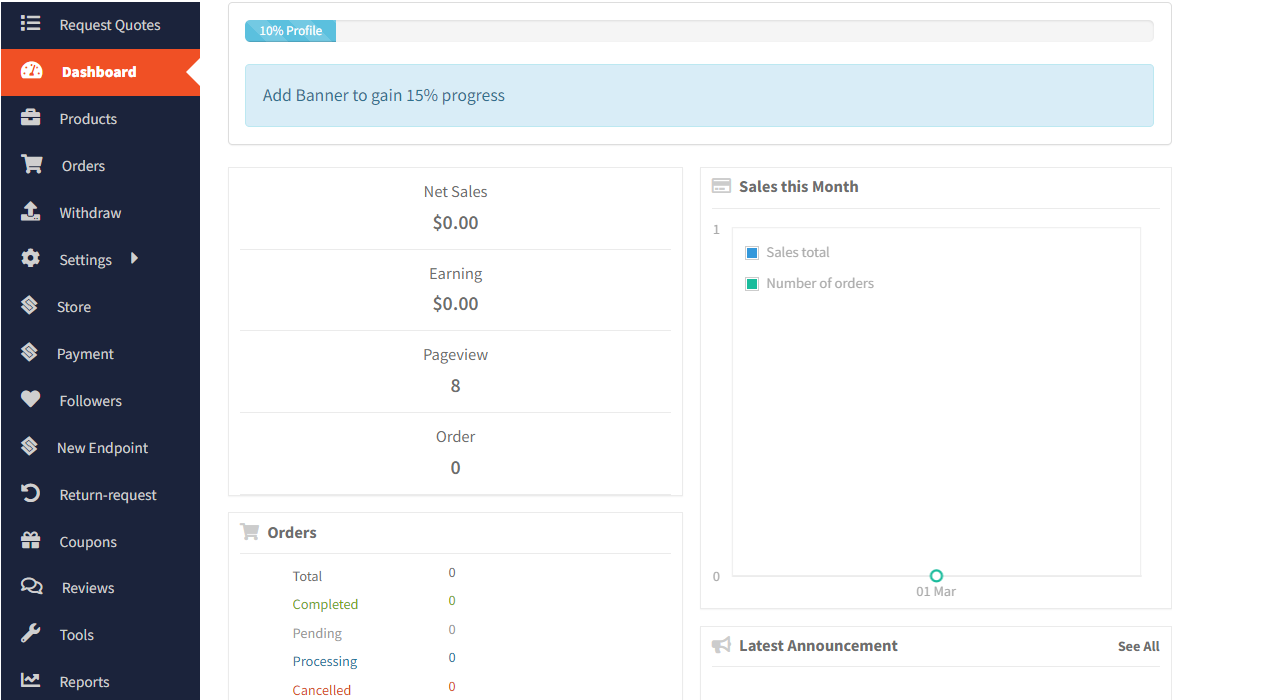 Customize Dokan Dashboard Endpoints Pro