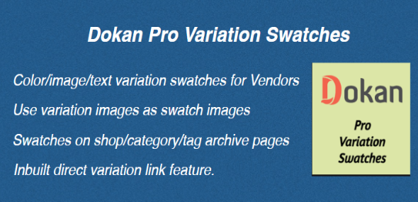 Dokan Pro Variation Swatches